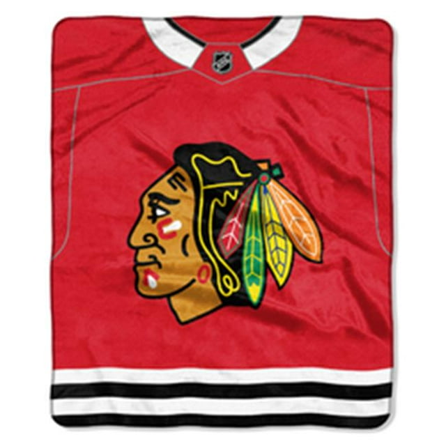 Couverture Chicago Blackhawks 50x60 Design Jersey Raschel