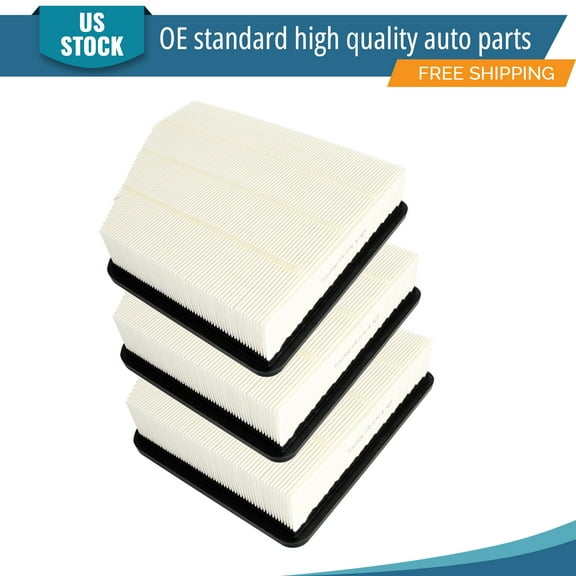 YXPCARS 3PCS Front Engine Air Filter for Chevrolet Camaro 2010 2011 2012 2013-2015 V6 3.6L 6.2L, New Air Filter Replacement (CA10690)