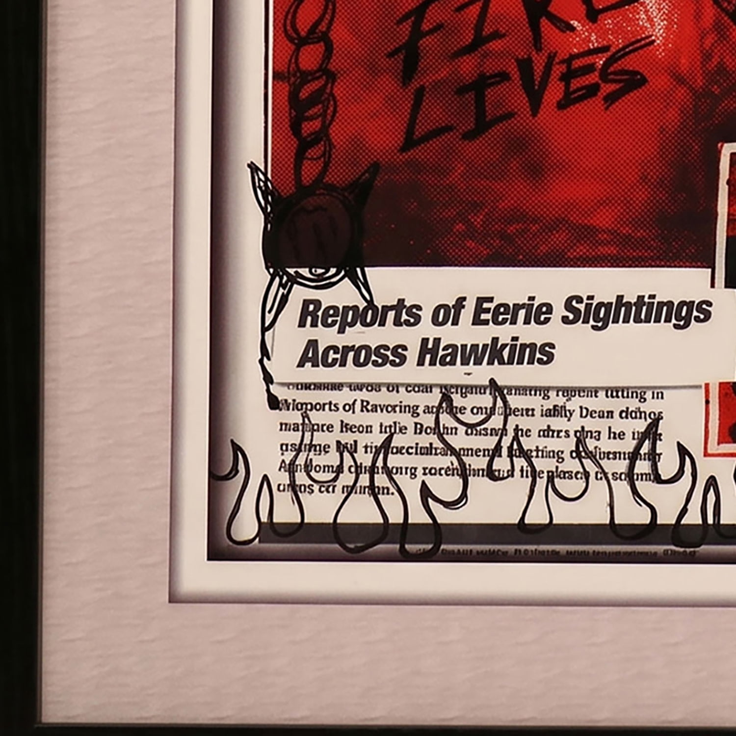 Pyramid America: Stranger Things: The Hawkins Post - 12x12 Faux Matted Framed Print - Plexi, Series Artwork, Licensed Netflix Wall Decor, Collectible