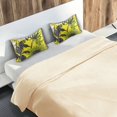 thumbnail image 5 of Yayeee Pillowcase Standard Size Set of 2 Satin Wrinkle Resistant Pillow Case, Yellow Flowers, 5 of 8