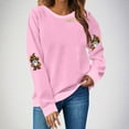 thumbnail image 2 of Wensltd Fall Pumpkin Sweatshirt for Women Pullovers Tops Thanksgiving Long Sleeve Shirt, 2 of 4