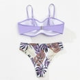 thumbnail image 5 of ASFGIMUJ Women Tow Piece Bikini Set Swimwear Bathing Ruched Swimsuit, 5 of 9