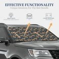 thumbnail image 3 of Goofa Reindeer Pattern 2 Piece Car Windshield Sun Shade Foldable | Front Windshield Shade for Sun, Heat and UV Rays | Sunshade for Car Front Window-, 3 of 7
