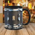 thumbnail image 4 of 11OZ Black Vintage Drum Mug Funny Tea Coffee Juice Water Cup, 4 of 5