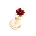 thumbnail image 1 of Rose In Glass Dome Wooden Base Led Flower Lamps Glass Dome with LED Red, 1 of 9