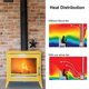 thumbnail image 5 of 5-Blade Fireplace Fans Heat Powered Stove Fan Wood Log Burner Fan Silent Eco-friendly Heat Distribution, 5 of 5