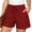 Beige, variant on Sevevn Women's Summer Casual High Waist Drawstring Shorts Elastic Waist Loose Fit Comfy Shorts with Pockets Black L