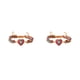 thumbnail image 4 of Qarigey de mujer con forma de corazón, dije de piedras preciosas naturales, pulseras con dijes de corazón de piedra Natural hechas a mano, Rojo 2Conjunto, 4 of 6