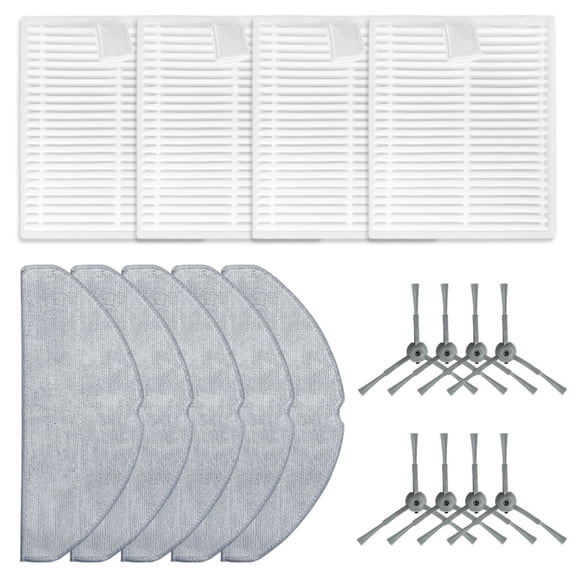 Side Brush Filters Mop Pads for Lubluelu L20 for Honiture V8 Pro Vacuum Cleaner