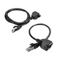 thumbnail image 3 of 30cm RJ45 Male to Female Network Adapter Ethernet Extension Cable for PC Laptop, 3 of 7