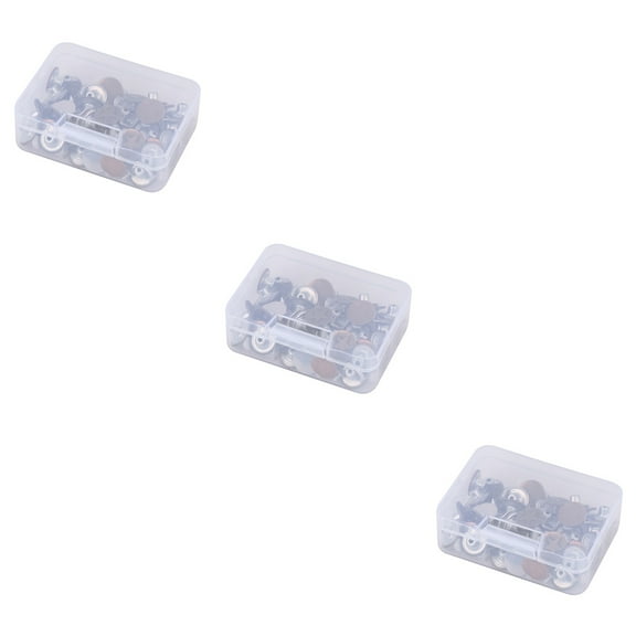 FRCOLOR 150 Sets Jeans Buttons Replacement Kit Iron Tack Button Set Snap Button with Rivets and Plastic Storage Box for Denims Jeans Jackets