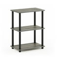 thumbnail image 2 of Furinno Turn-N-Tube No Tool 3-Tier Storage Shelf, French Oak/Black, 2 of 5