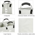 thumbnail image 4 of SUGIFT Large Capacity Foldable Laundry Hampers with Handle, Gray, 4 of 6