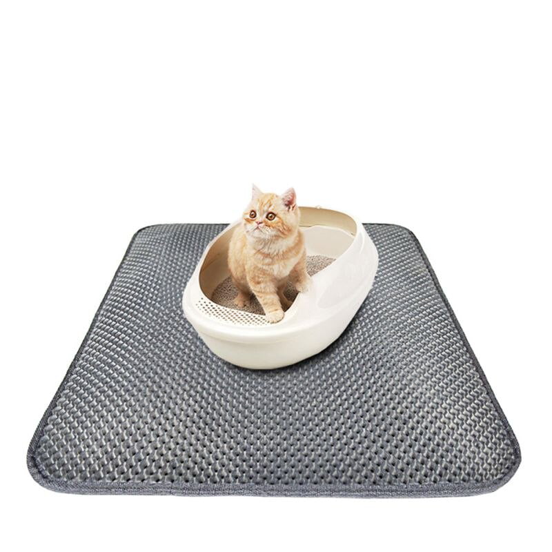 So Phresh Indigo Damask Microfiber Cat Litter Trapper Mat, 30 L X 24 W