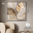 thumbnail image 5 of Golden Cascades Canvas Elegant Nature Art by Art Remedy, Black Frame, 40 x 40, 5 of 7