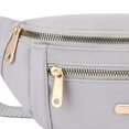 thumbnail image 7 of Fashion Fanny Pack Waist with 2 Zipper pockets Grey, 7 of 7