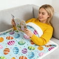 thumbnail image 5 of Tyidzon Easter Blanket Spring Bunny Rabbit Eggs Soft Flannel Colorful Decorative Throw Blanket for Easter Home Couch Sofa Bed Room Holiday Gift, 30 X 39 Inch, 5 of 6