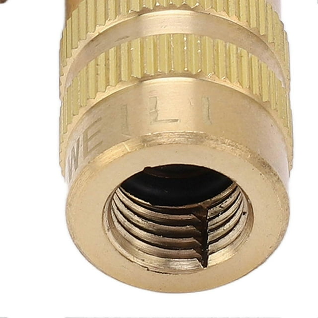 Refrigerant Charging Valve Safety Adapter, 1/4" Thread, Brass, for R22, R410, R134A and R404