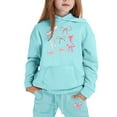 thumbnail image 3 of Kiijoy Toddler Girls Sweatsuit Bow Print Hoodie Jogger Pants Outfits, Sizes 2-3, 3 of 3