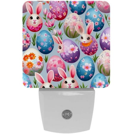 

Easter LED Square Night Lights - Stylish and Convenient Illumination for Any Space - Pack of 2