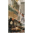 thumbnail image 3 of Atelier B Art Studio 9x14 Black Modern Framed Museum Art Print Titled - STREET VIEW WITH YELLOW TAXI, 3 of 5