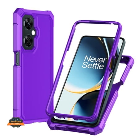 For Lively JitterBug Smart4 Hybrid 2in1 Front Bumper Frame Cover Square Edge Shockproof Soft TPU + Hard PC Heavy Duty Phone Case Cover by Xpression - Purple