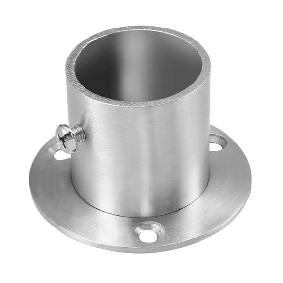 Uxcell 1.26" Pipe Dia 304 Stainless Steel Wardrobe Rail Support Bracket, 1 Pack