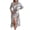 White, variant on IROINNID Rollbacks Semi Formal Dress for Women Long Sleeve Shirt Dress Turndown Collar Dresses Printed Button Bandage Long Dress,Green