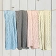 thumbnail image 3 of Effe Bebe Ravelry Knitted Baby Blanket Cream White 30'x40' (1 Count), 3 of 4