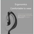 thumbnail image 4 of Auricular walkie talkie con micrófono Auricular con gancho para la oreja de un solo cable Auricular de radio bidireccional Radio bidireccional-Cabeza M negra, 4 of 5