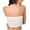 White, variant on MSJUHEG Strapless Bra Wireless Bra Bras For Women No Underwire Women'S Strapless Bra Hollow Out Back Stretch Soft Bralette Underwear Removable Padded Bralette Beige L
