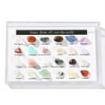 thumbnail image 2 of 24-Piece Natural Crystal Agate Stone Collection - Healing Energy Stones Specimen Set with 24 Unique Varieties - 9x6cm Display Box for Meditation & Decor, 2 of 8