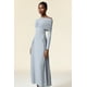thumbnail image 3 of Vestido Bellabarnetten Serafe de manga larga maxi con pliegues, 3 of 6