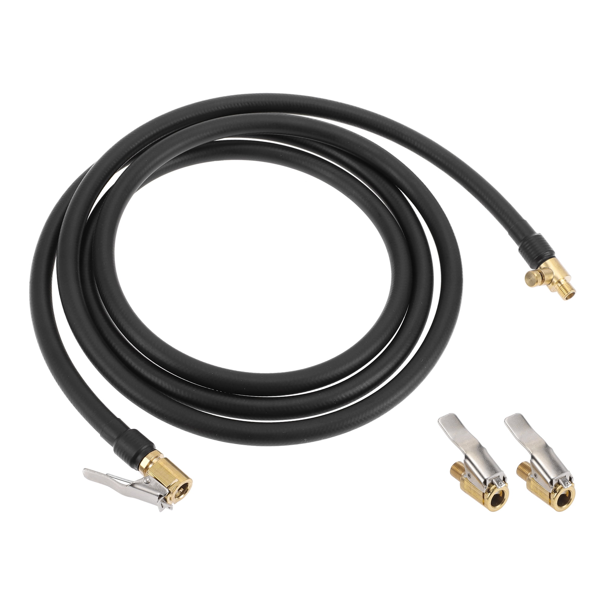 1 Set 78.74inch Tire Inflator Extension Tube Deflatable 0.305inx32TPI for Car Motorcycle Bicycle