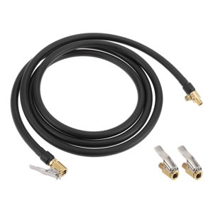 1 Set 78.74inch Tire Inflator Extension Tube Deflatable 0.305inx32TPI for Car Motorcycle Bicycle