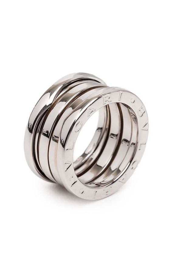 Pre-Owned Bulgari B.zero1 Ring, Size #47, 18KWG White Gold 750, Women's, BVLGARI