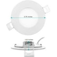thumbnail image 4 of Luxrite 12-Pack 3 inch Ultra Thin LED Recessed Light with J-Box 8W 5 Color Selectable Dimmable 540 Lumens IC Rated, 4 of 8