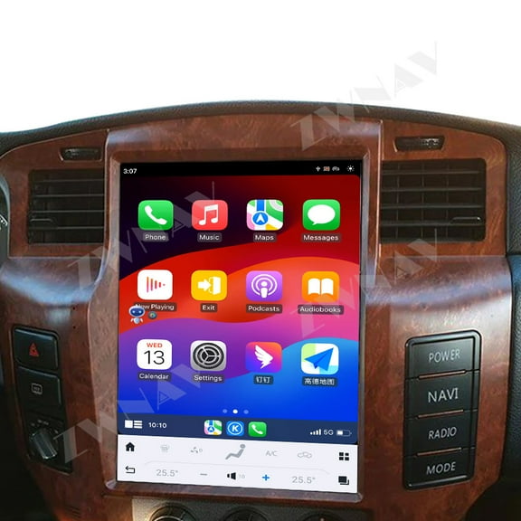 ZWNAV 12.1 inch Tesla style screen car radio player for Nissan Patrol Y61 2014-2019 Android head unit IPS touch screen car GPS navigation multimedia player