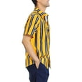 thumbnail image 4 of Lars Amadeus Men's Summer Striped Short Sleeves Beach Hawaiian Shirt, 4 of 6