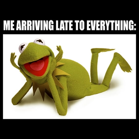 Muppets Junior S Disney Muppets Kermit Meme Graphic Tee Black Medium Walmart Com Walmart Com