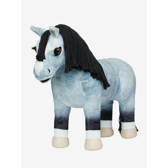 LeMieux Toy Pony Storm - Blue Roan Pony - Includes Navy Branded Rug with Handle - Suitable for Ages 3 
