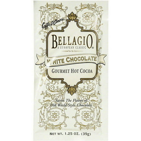 Bellagio Gourmet White Chocolate Hot Cocoa, 1.25 oz (Pack of 25)