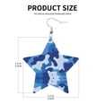 thumbnail image 3 of Leather Earrings Dangle For Women Blue Camouflage Trendy Star Earrings Lightweight Fashion, 3 of 6