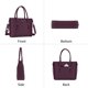 thumbnail image 5 of Bolsa MOSISO para portátil, piel sintética, para mujer, 17-17,3 pulgadas, color morado, 5 of 6