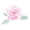 Pink Flower, variant on DAKIMOE 2PCS Makeup Bag Travel Toiletry Bag Cosmetic Bags Organizer Personalized Initial for Birthday Christmas Girl Women Girlfriend Teacher Valentines Day Gifts