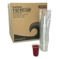 thumbnail image 4 of Boardwalk New Clear Plastic Disposable Cold Cups, 9 oz, PET, 50 Cups/Sleeve, 20 Sleeves/Carton, 4 of 13