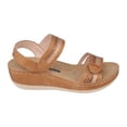 thumbnail image 2 of GC Shoes Women's Memory Foam Wedge Sandals, Summer Comfort Heels, Casual Ankle Strap Platform Dress Slides, Samar/Tan/7, 2 of 5