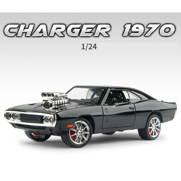1:24 Challenger 1970 Fast & Furious 7 Alloy Car Model Diecasts Toy With Sound and Light Vehicles Decoration Toys For Kids Gift