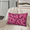 thumbnail image 5 of Lsque Pink Butterfly Pattern Pillow Case – Soft & Cozy Throw Pillow Cover, Hypoallergenic Cushion Case for Sleeping Women with Envelope Closure-20"x30", 5 of 6