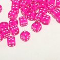 thumbnail image 3 of Juego de Dados de 6 caras Zulema 50 piezas colores translúcidos moteados Rosa, 3 of 7